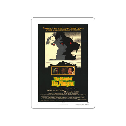 THE ISLAND OF DR. MOREAU 1977 Movie Poster STICKER Vinyl Die-Cut Decal-White-The Sticker Space