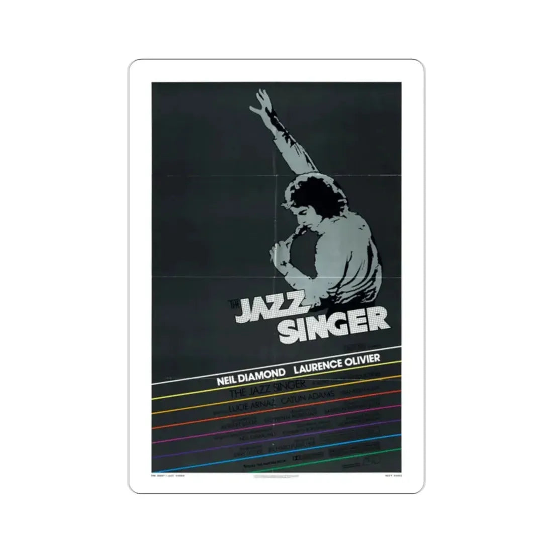 The Jazz Singer 1980 Movie Poster STICKER Vinyl Die-Cut Decal 2 Inch - The Sticker Space
