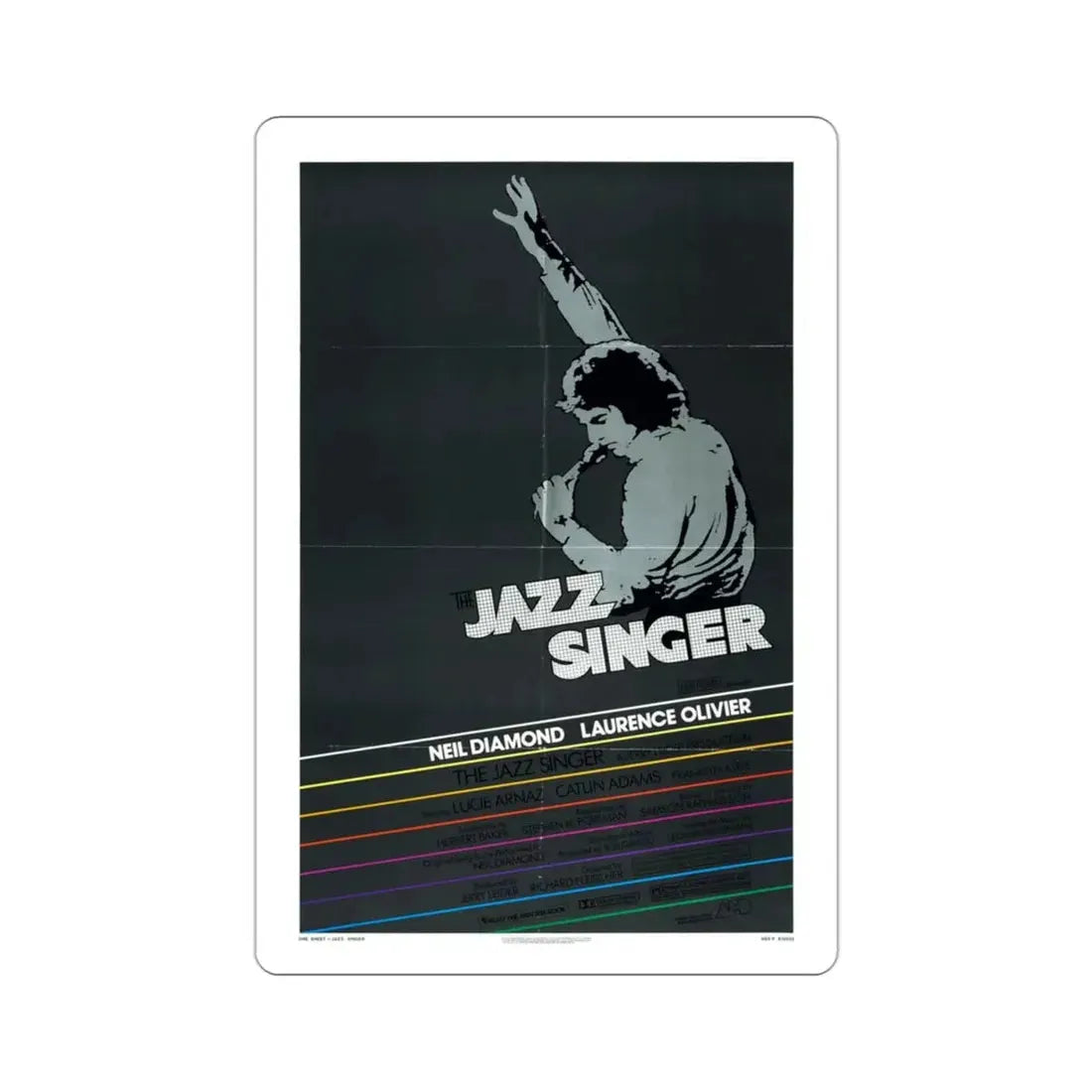 The Jazz Singer 1980 Movie Poster STICKER Vinyl Die-Cut Decal 3 Inch - The Sticker Space
