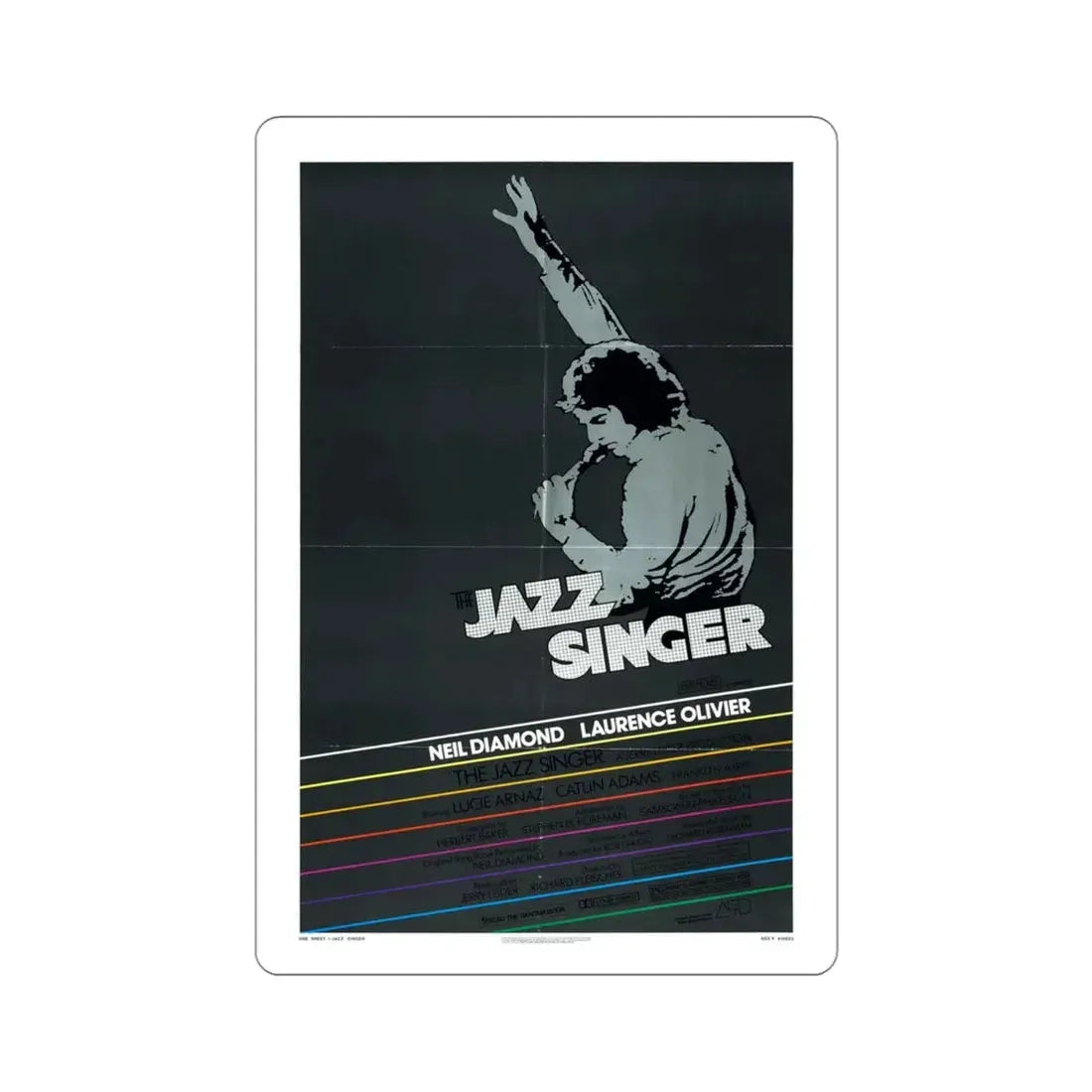 The Jazz Singer 1980 Movie Poster STICKER Vinyl Die-Cut Decal 4 Inch - The Sticker Space