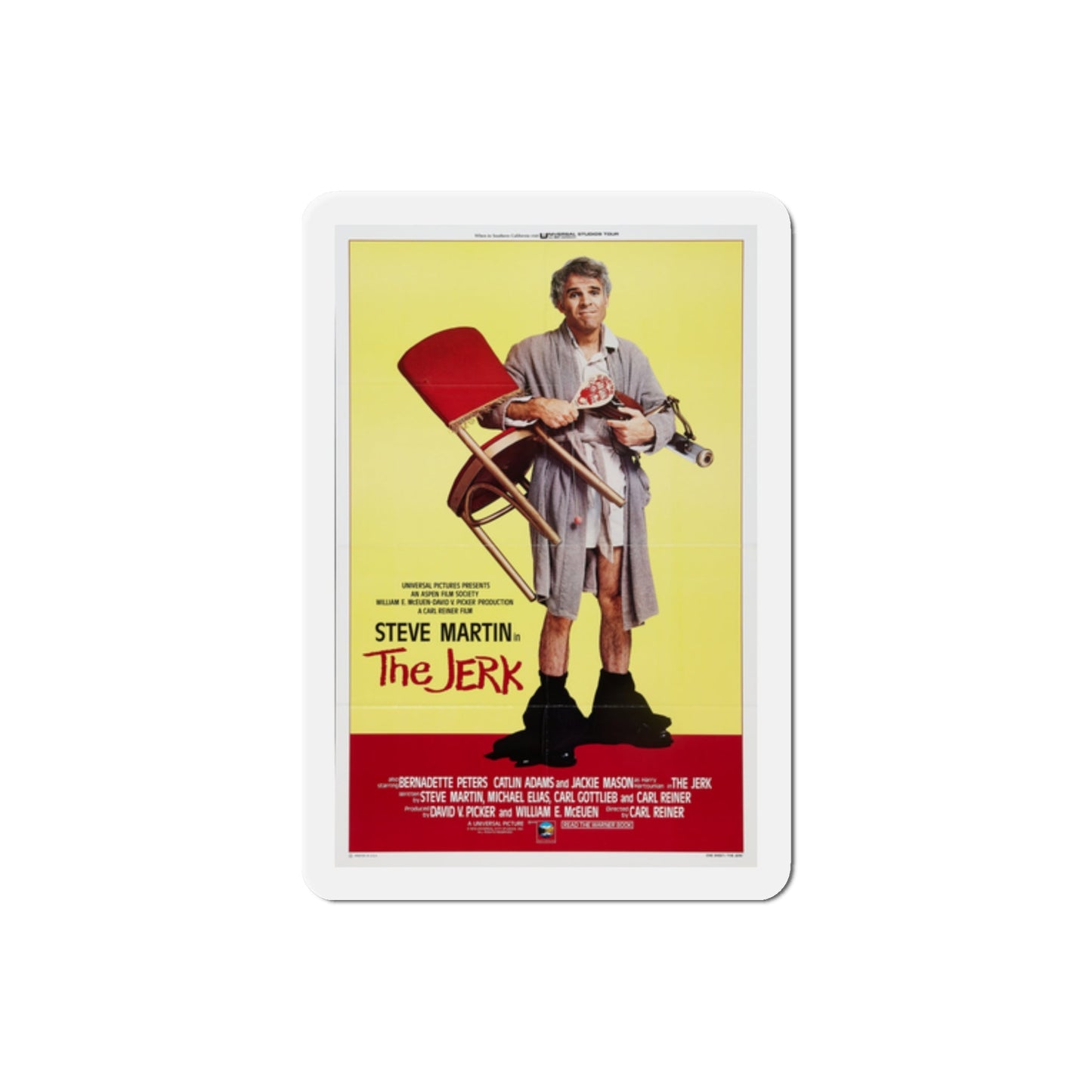 The Jerk 1979 Movie Poster Die-Cut Magnet-2 Inch-The Sticker Space