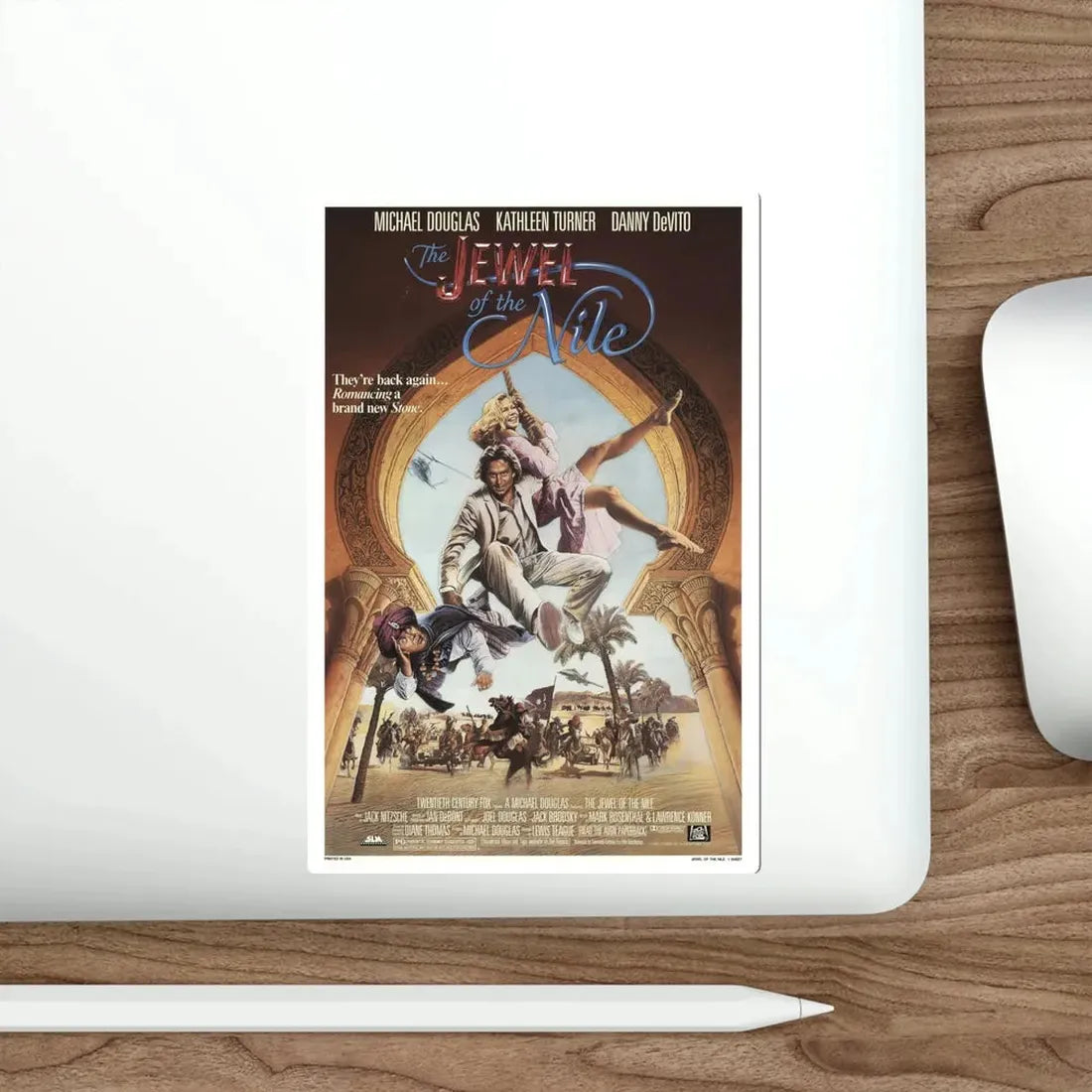 The Jewel of the Nile 1985 Movie Poster STICKER Vinyl Die-Cut Decal - The Sticker Space
