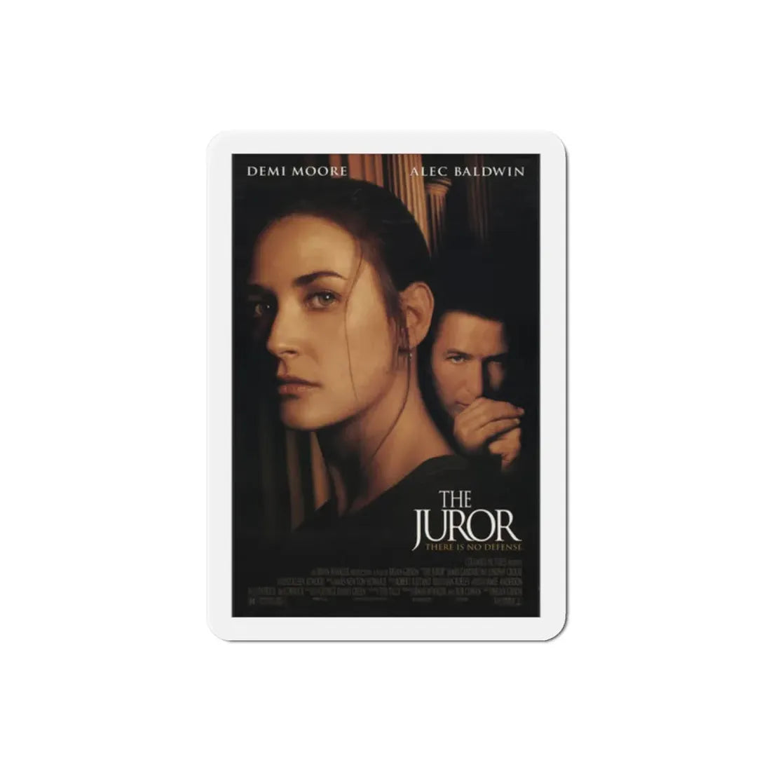 The Juror 1996 Movie Poster Refrigerator Magnet 2 Inch - The Sticker Space