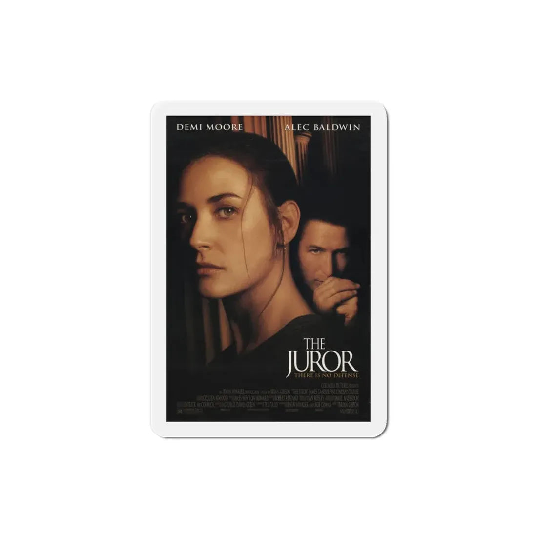 The Juror 1996 Movie Poster Refrigerator Magnet 3 Inch - The Sticker Space