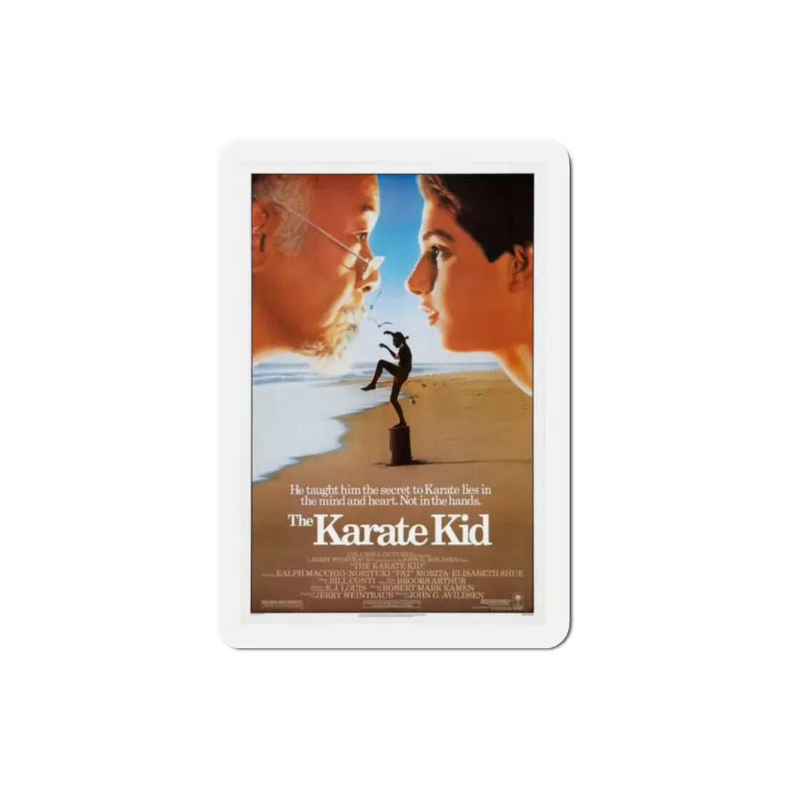 The Karate Kid 1984 Movie Poster Refrigerator Magnet 2 Inch - The Sticker Space