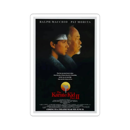 The Karate Kid Part II 1986 Movie Poster STICKER Vinyl Die-Cut Decal 2 Inch - The Sticker Space