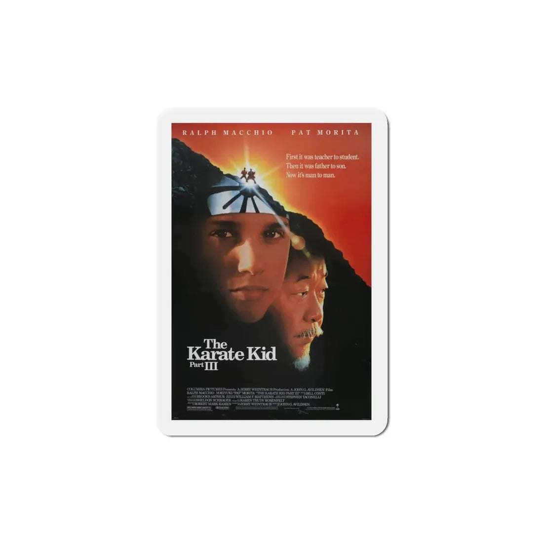 The Karate Kid Part III 1989 Movie Poster Refrigerator Magnet 4 Inch - The Sticker Space