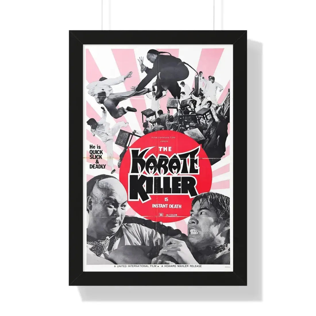 THE KARATE KILLER 1973 - Framed Movie Poster 16″ x 24″ Black - The Sticker Space