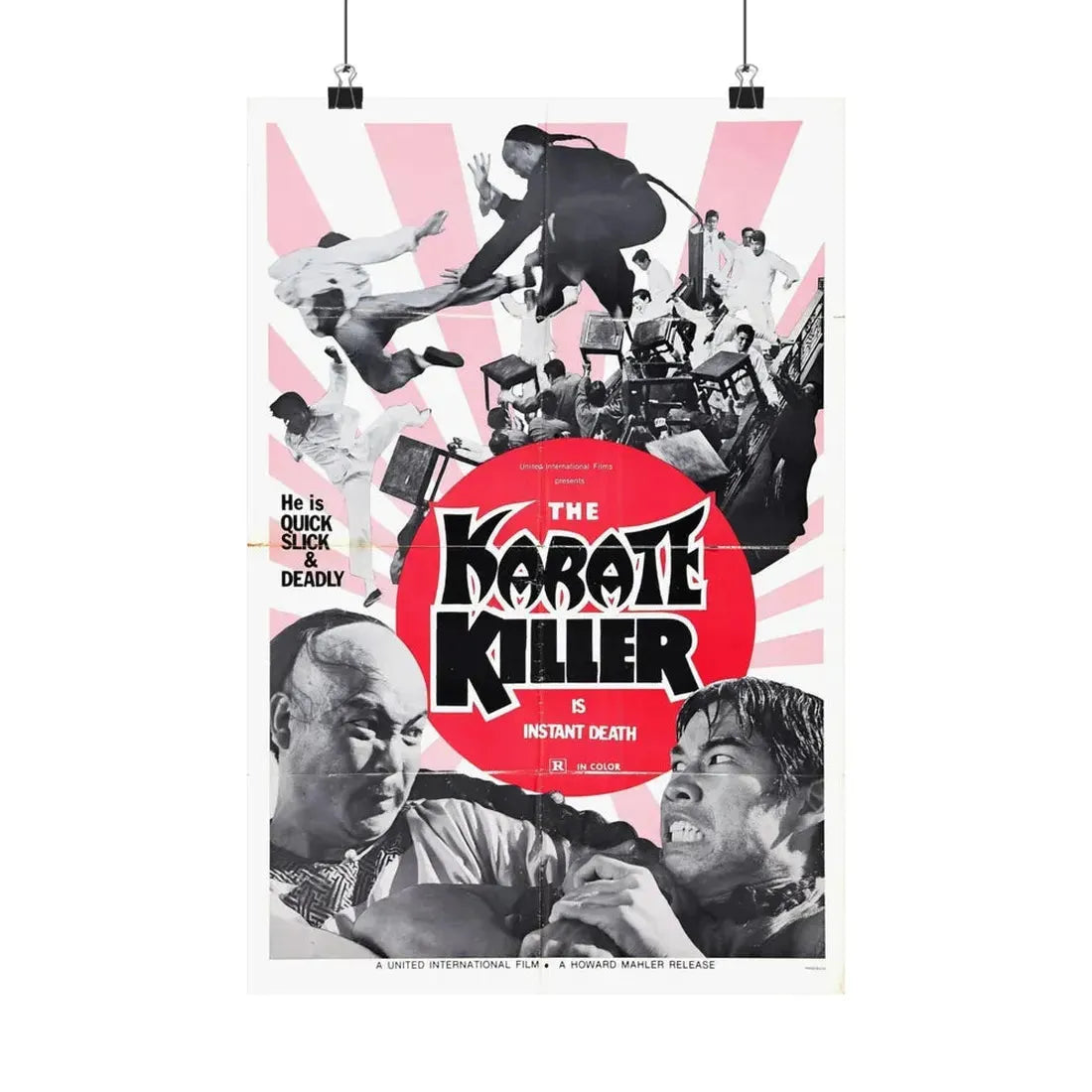 THE KARATE KILLER 1973 - Paper Movie Poster 12″ x 18″ Matte - The Sticker Space