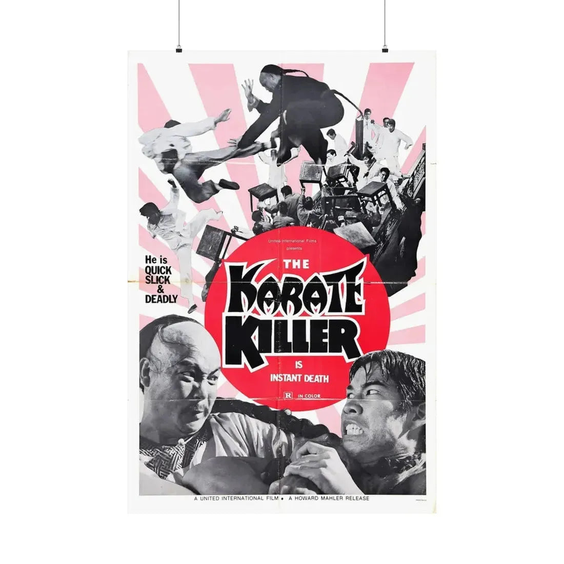THE KARATE KILLER 1973 - Paper Movie Poster 36" x 54" Matte - The Sticker Space