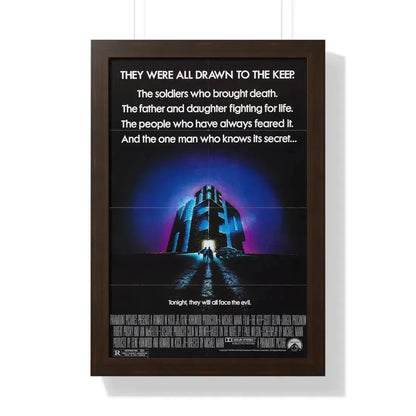 THE KEEP 1983 - Framed Movie Poster 16″ x 24″ Walnut - The Sticker Space