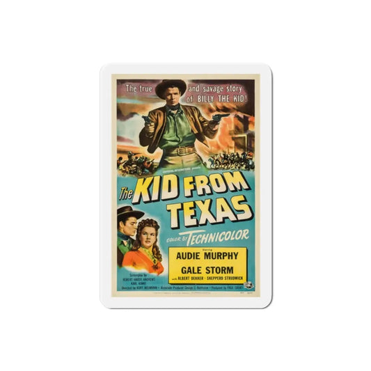 The Kid from Texas 1950 Movie Poster Refrigerator Magnet 2 Inch - The Sticker Space