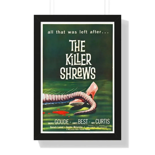 THE KILLER SHREWS 1959 - Framed Movie Poster 16″ x 24″ Black - The Sticker Space