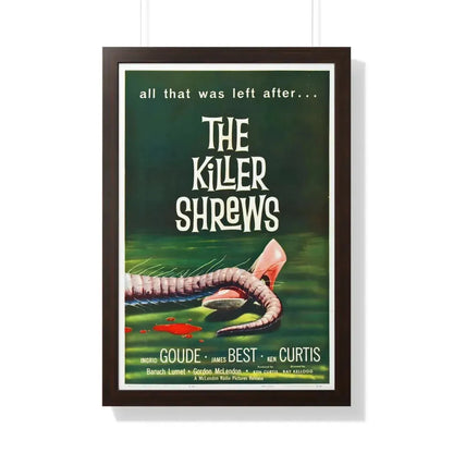THE KILLER SHREWS 1959 - Framed Movie Poster 20" x 30" Walnut - The Sticker Space