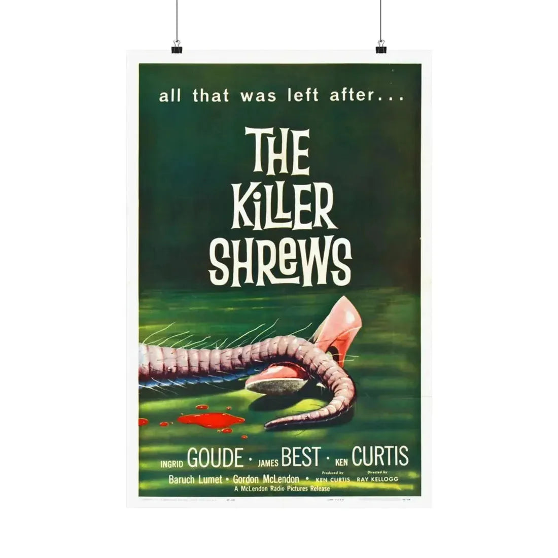 THE KILLER SHREWS 1959 - Paper Movie Poster 20″ x 30″ Matte - The Sticker Space