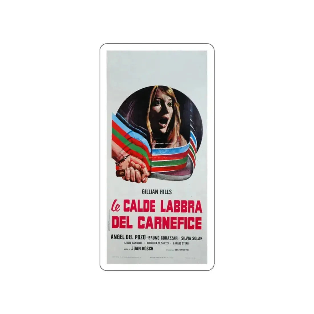 THE KILLER WORE GLOVES 1974 Movie Poster STICKER Vinyl Die-Cut Decal 6 Inch - The Sticker Space