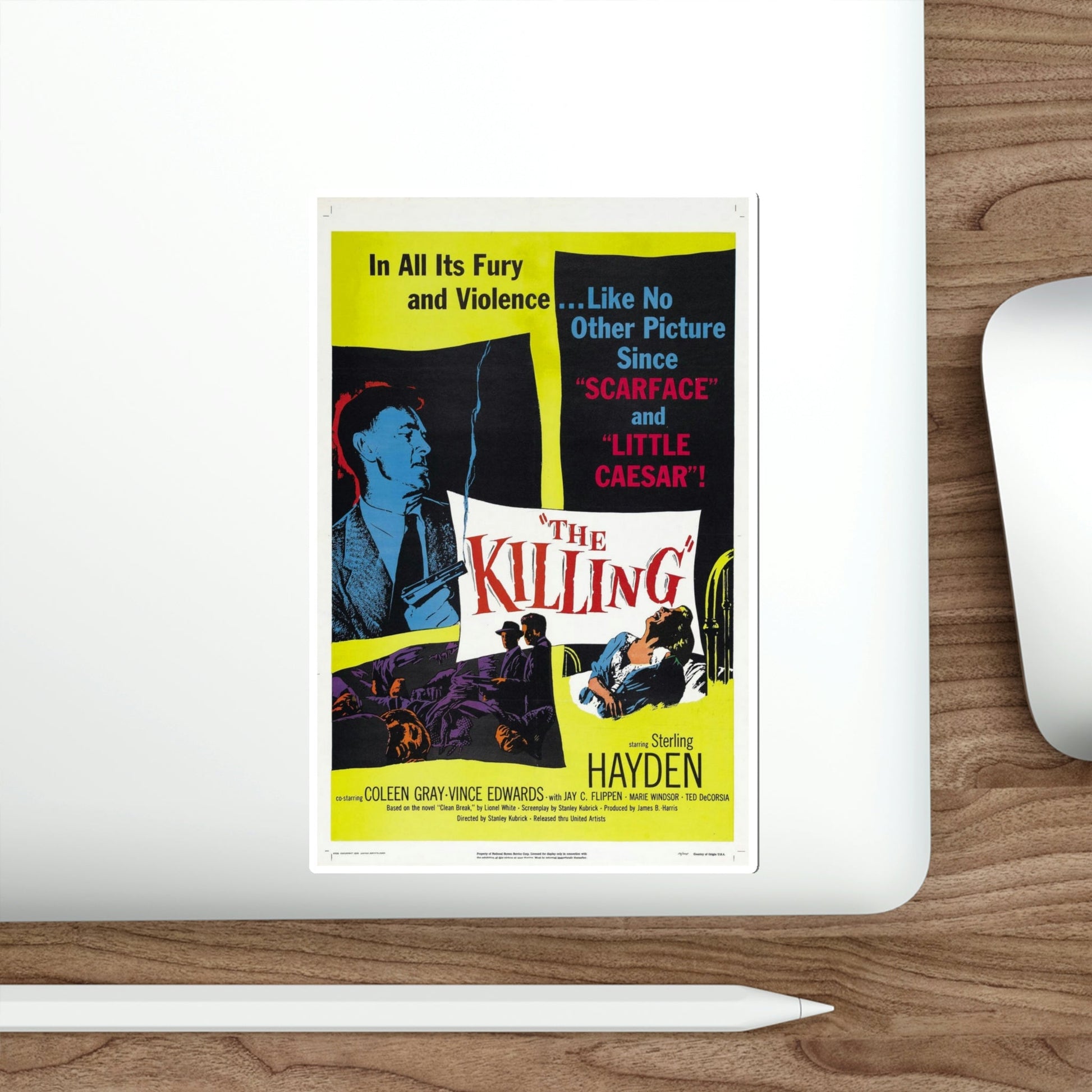 The Killing 1956 Movie Poster STICKER Vinyl Die-Cut Decal-The Sticker Space