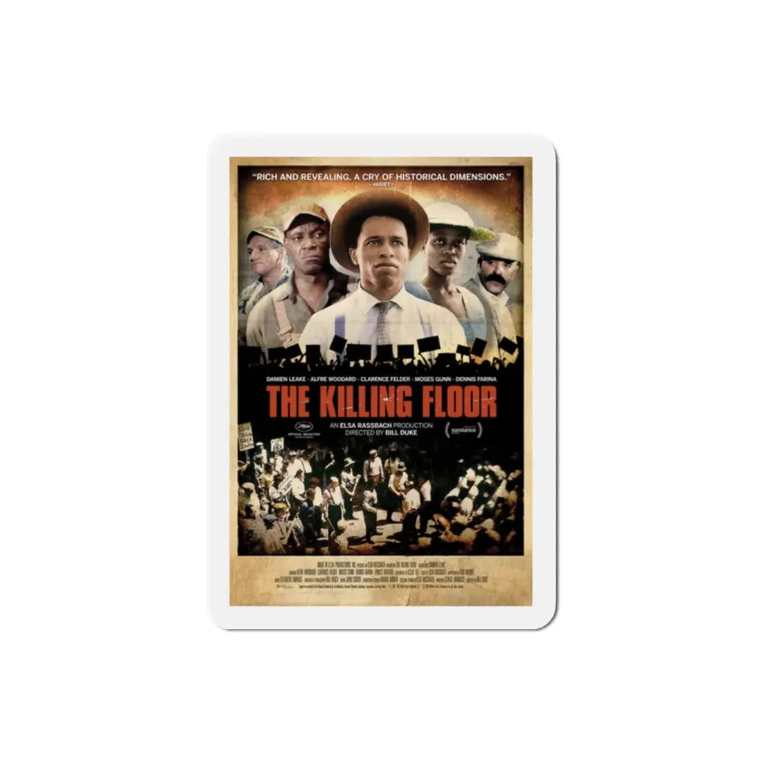 The Killing Floor 1984 Movie Poster Refrigerator Magnet 2 Inch - The Sticker Space