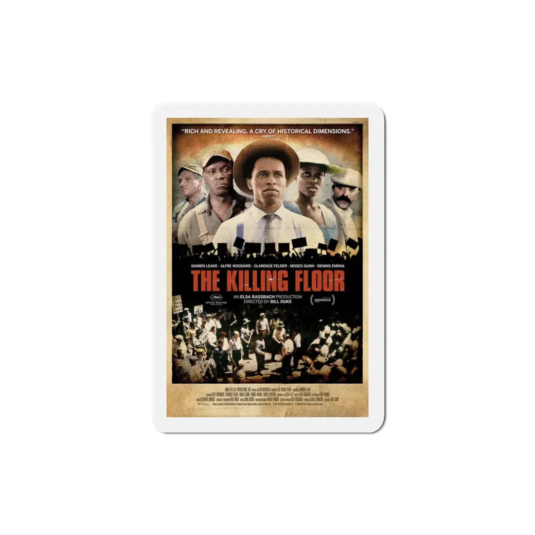 The Killing Floor 1984 Movie Poster Refrigerator Magnet 3 Inch - The Sticker Space