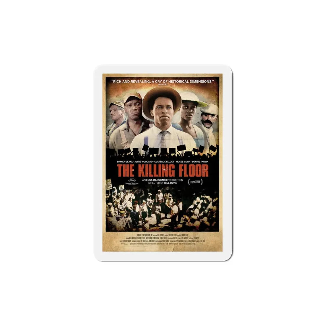 The Killing Floor 1984 Movie Poster Refrigerator Magnet 4 Inch - The Sticker Space