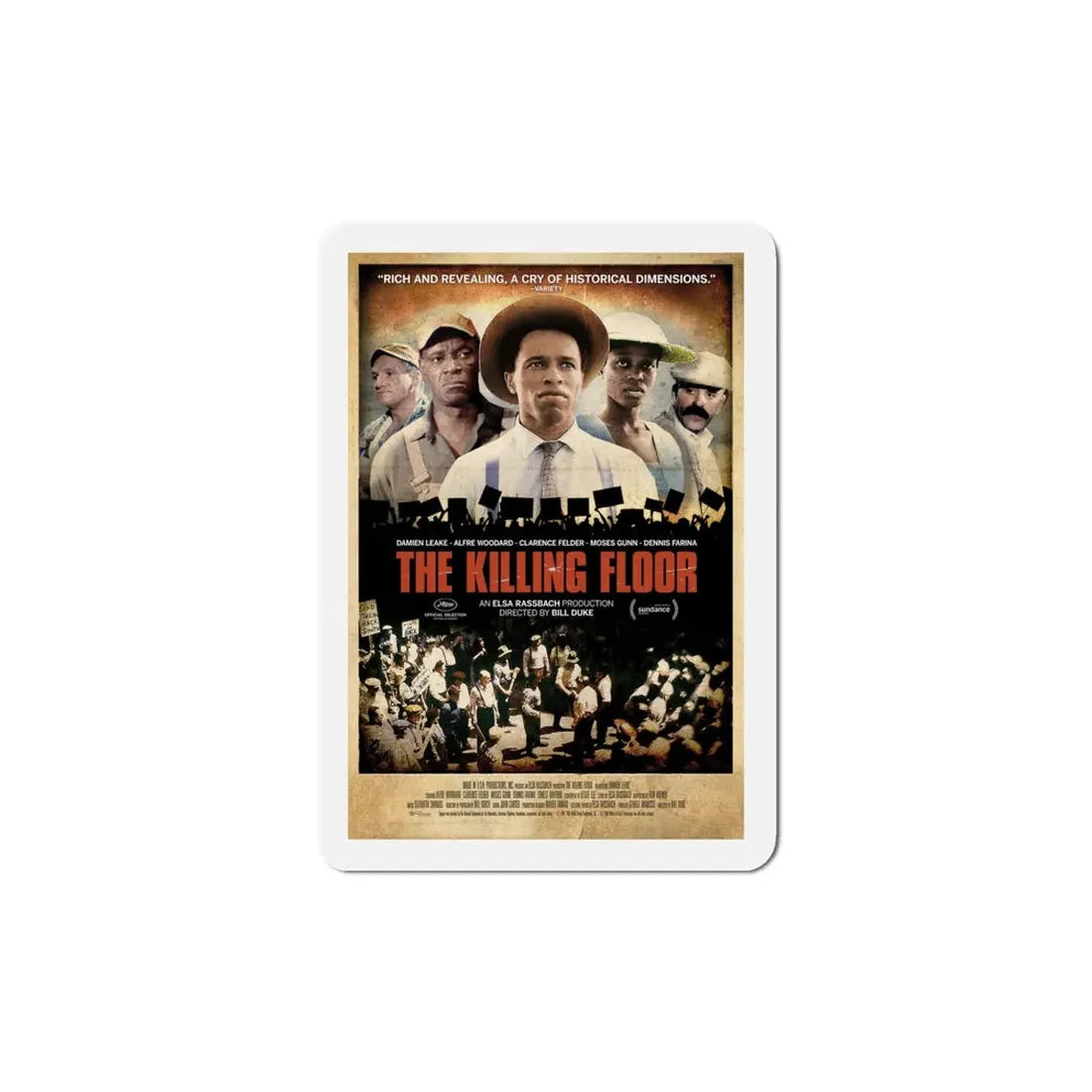 The Killing Floor 1984 Movie Poster Refrigerator Magnet 5 Inch - The Sticker Space