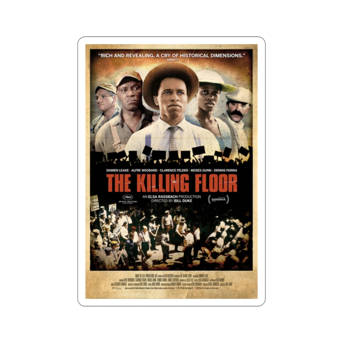 The Killing Floor 1984 Movie Poster STICKER Vinyl Die-Cut Decal-2 Inch-The Sticker Space