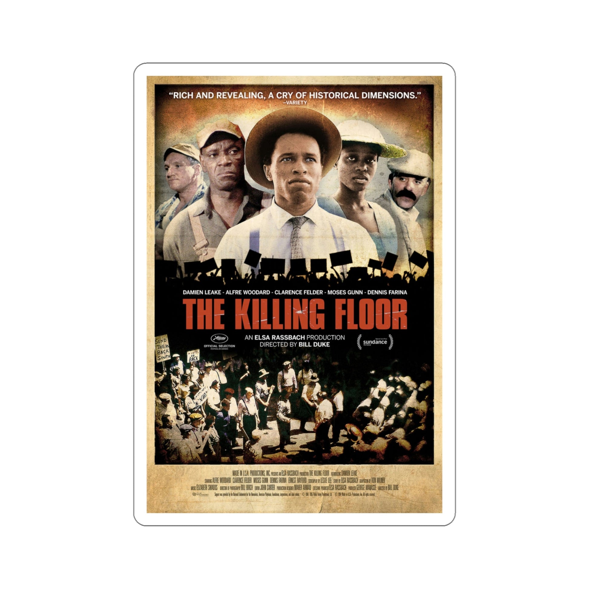 The Killing Floor 1984 Movie Poster STICKER Vinyl Die-Cut Decal-5 Inch-The Sticker Space