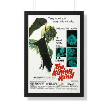 THE KILLING KIND 1973 - Framed Movie Poster 20" x 30" Black - The Sticker Space