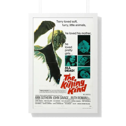 THE KILLING KIND 1973 - Framed Movie Poster 20" x 30" White - The Sticker Space