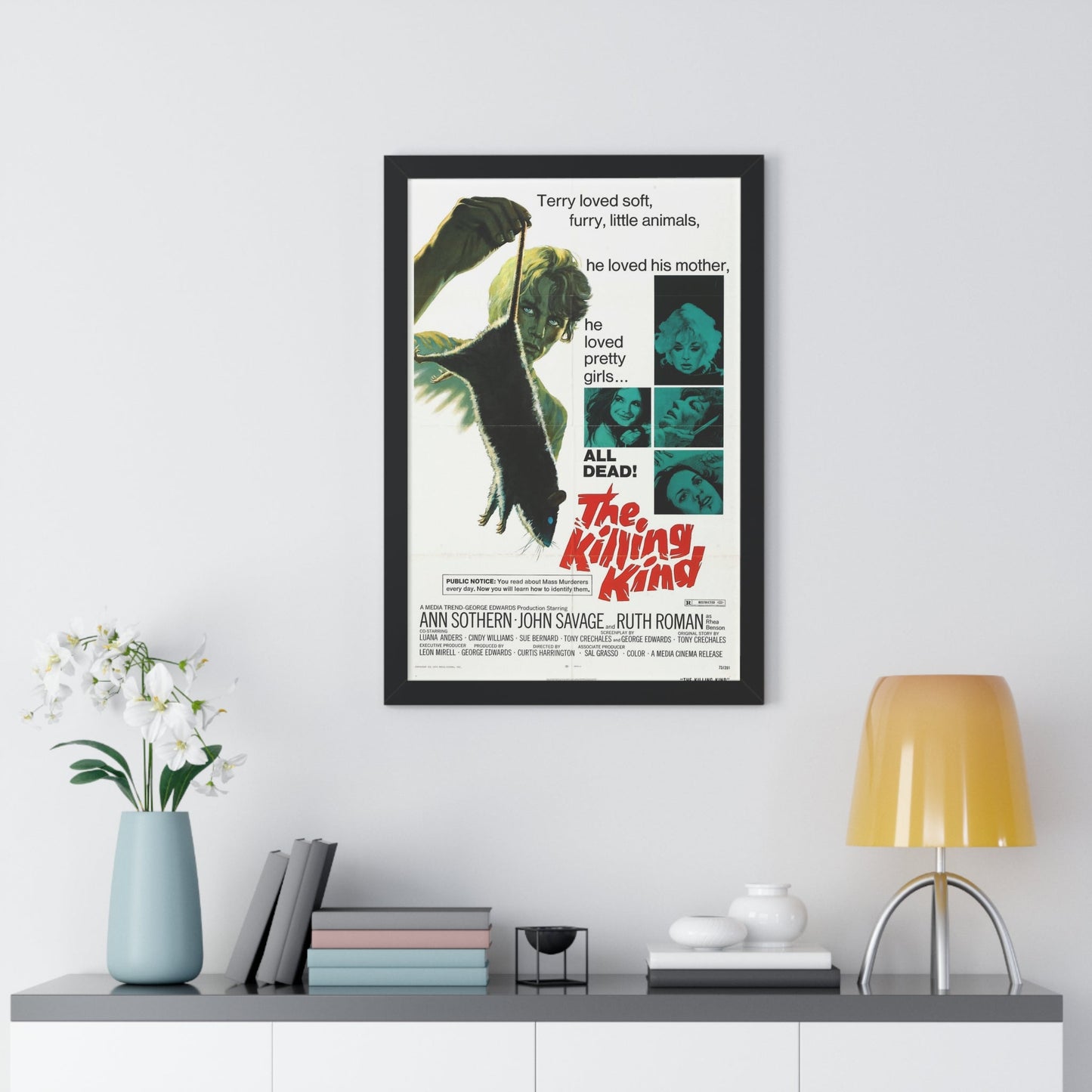 THE KILLING KIND 1973 - Framed Movie Poster-The Sticker Space