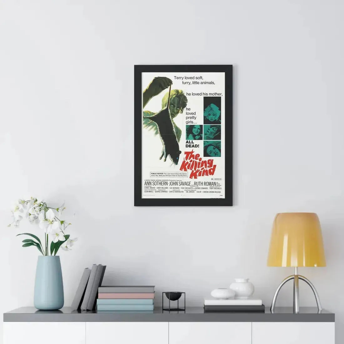 THE KILLING KIND 1973 - Framed Movie Poster - The Sticker Space