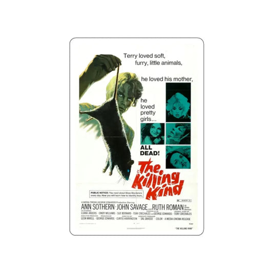 THE KILLING KIND 1973 Movie Poster STICKER Vinyl Die-Cut Decal 2 Inch - The Sticker Space