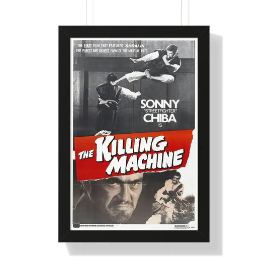 THE KILLING MACHINE 1975 - Framed Movie Poster 16″ x 24″ Black - The Sticker Space