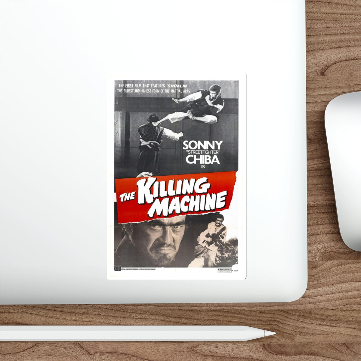 THE KILLING MACHINE 1975 Movie Poster STICKER Vinyl Die-Cut Decal-The Sticker Space