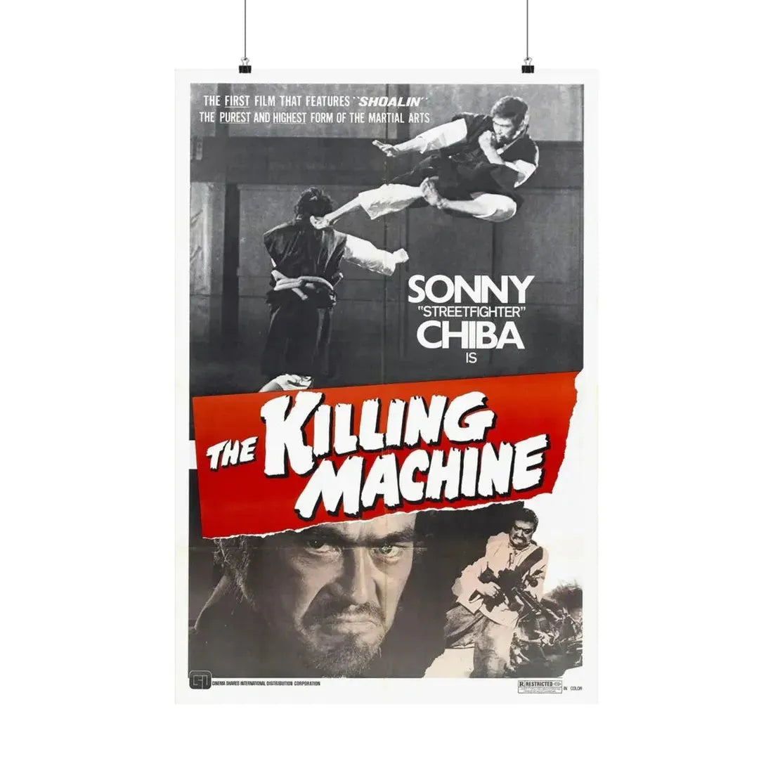THE KILLING MACHINE 1975 - Paper Movie Poster 24″ x 36″ Matte - The Sticker Space