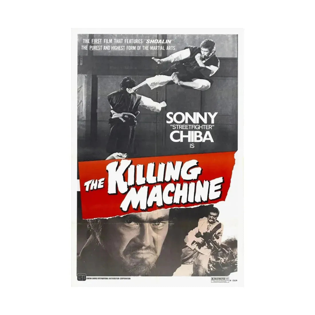 THE KILLING MACHINE 1975 - Paper Movie Poster - The Sticker Space