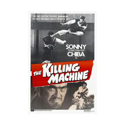 THE KILLING MACHINE 1975 - Paper Movie Poster - The Sticker Space