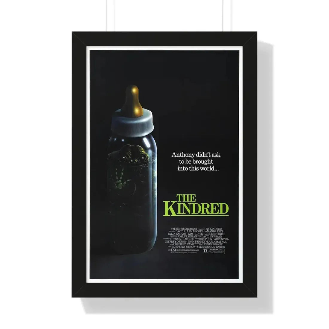 THE KINDRED 1987 - Framed Movie Poster 16″ x 24″ Black - The Sticker Space
