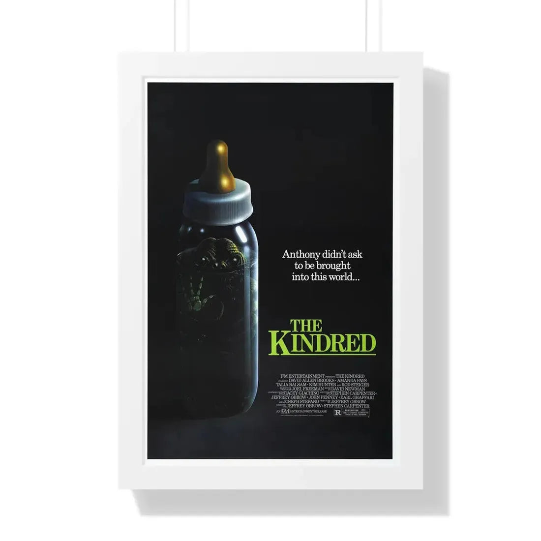 THE KINDRED 1987 - Framed Movie Poster 16″ x 24″ White - The Sticker Space