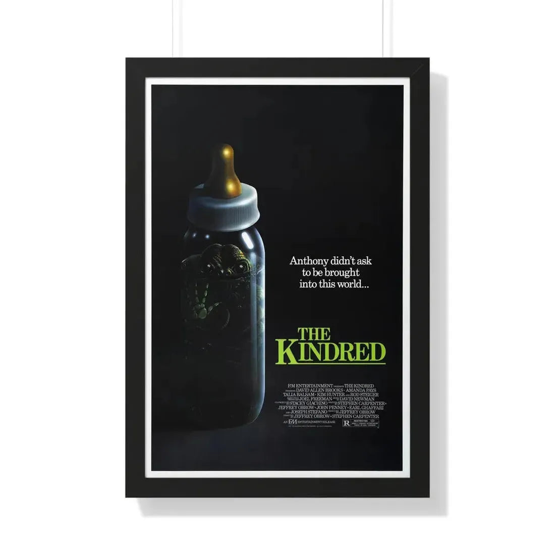 THE KINDRED 1987 - Framed Movie Poster 20" x 30" Black - The Sticker Space