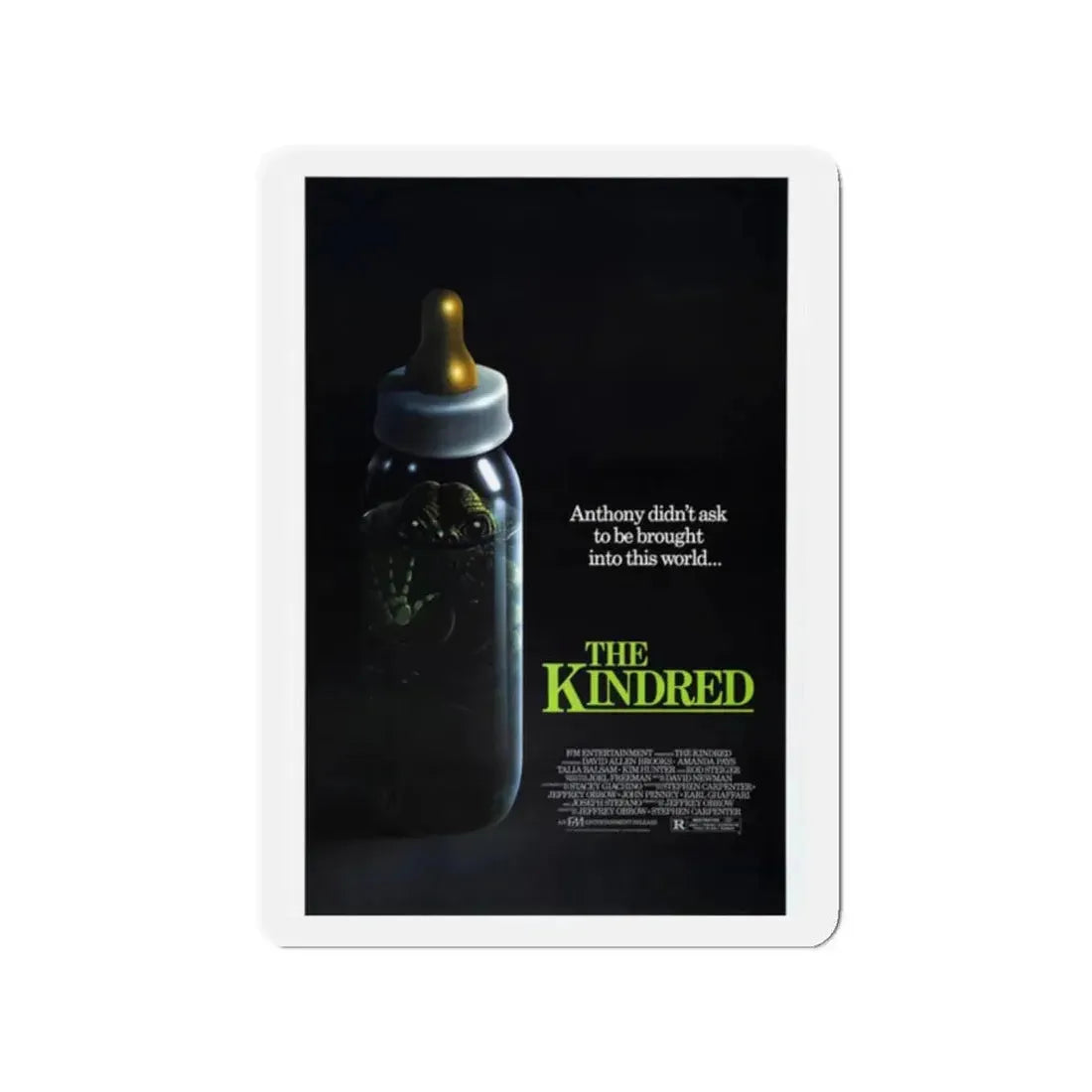 THE KINDRED 1987 Movie Poster - Refrigerator Magnet 2 Inch Die-Cut - The Sticker Space
