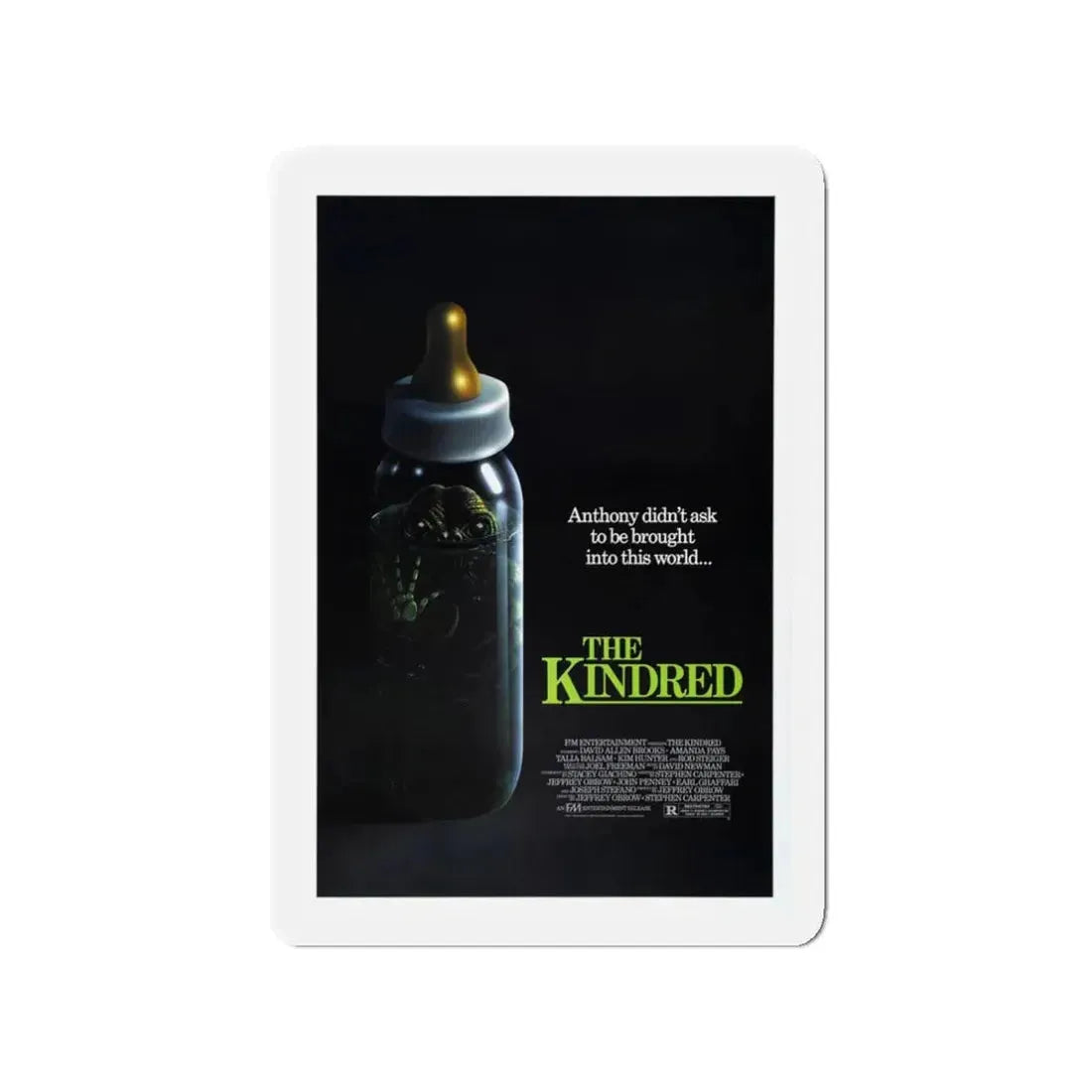 THE KINDRED 1987 Movie Poster - Refrigerator Magnet 3 Inch Die-Cut - The Sticker Space