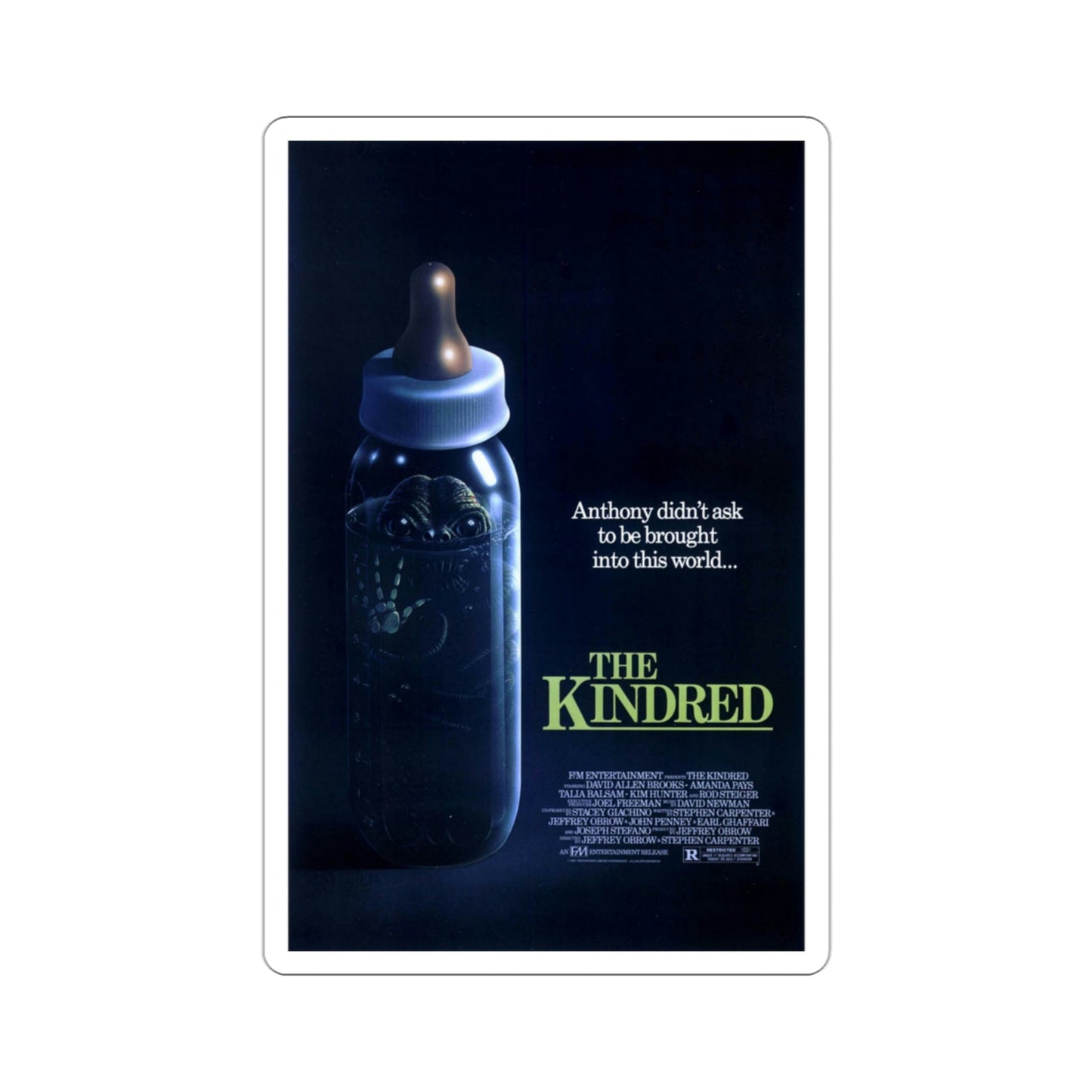 The Kindred 1987 Movie Poster STICKER Vinyl Die-Cut Decal-3 Inch-The Sticker Space
