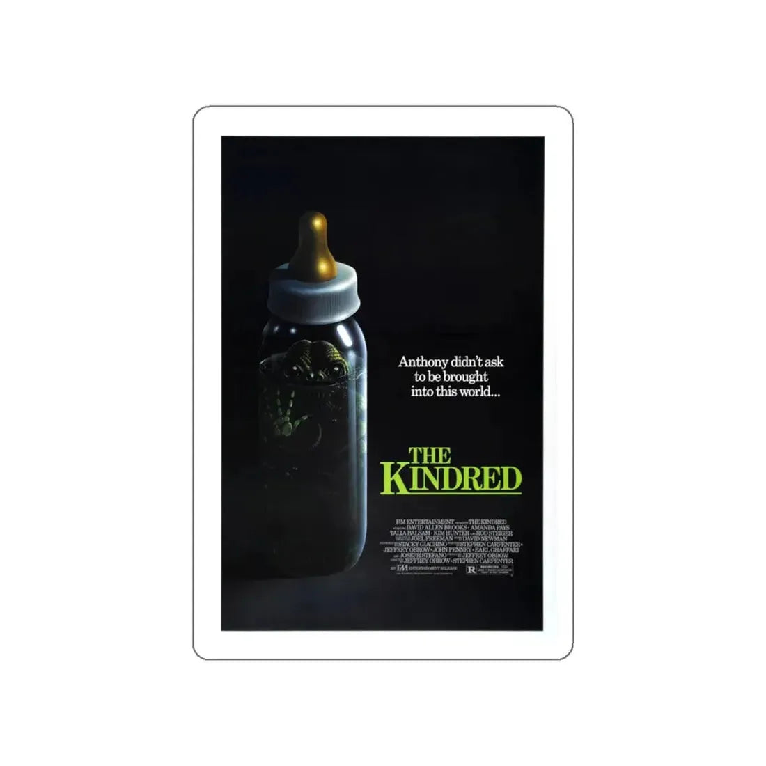 THE KINDRED 1987 Movie Poster STICKER Vinyl Die-Cut Decal 5 Inch - The Sticker Space