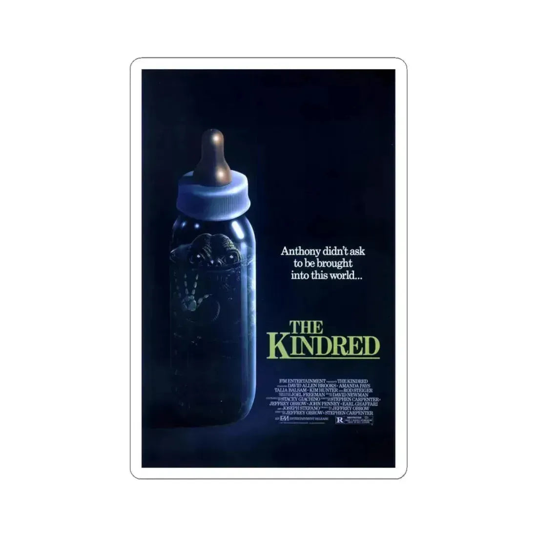 The Kindred 1987 Movie Poster - STICKER Vinyl Kiss-Cut Decal 6 Inch White - The Sticker Space