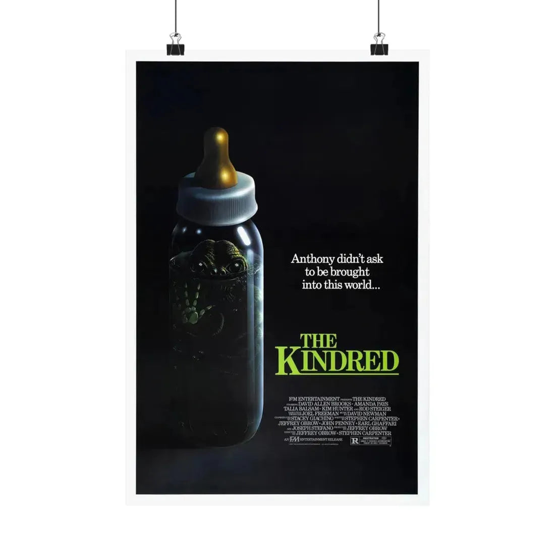 THE KINDRED 1987 - Paper Movie Poster 12″ x 18″ Matte - The Sticker Space