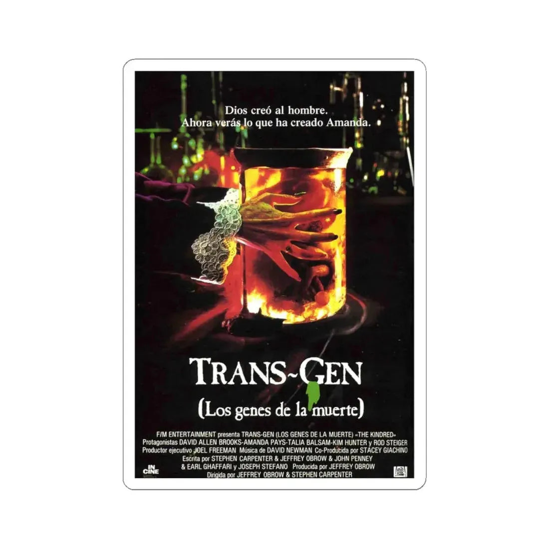 THE KINDRED (FRENCH) 1987 Movie Poster - STICKER Vinyl Kiss-Cut Decal 4 Inch White - The Sticker Space