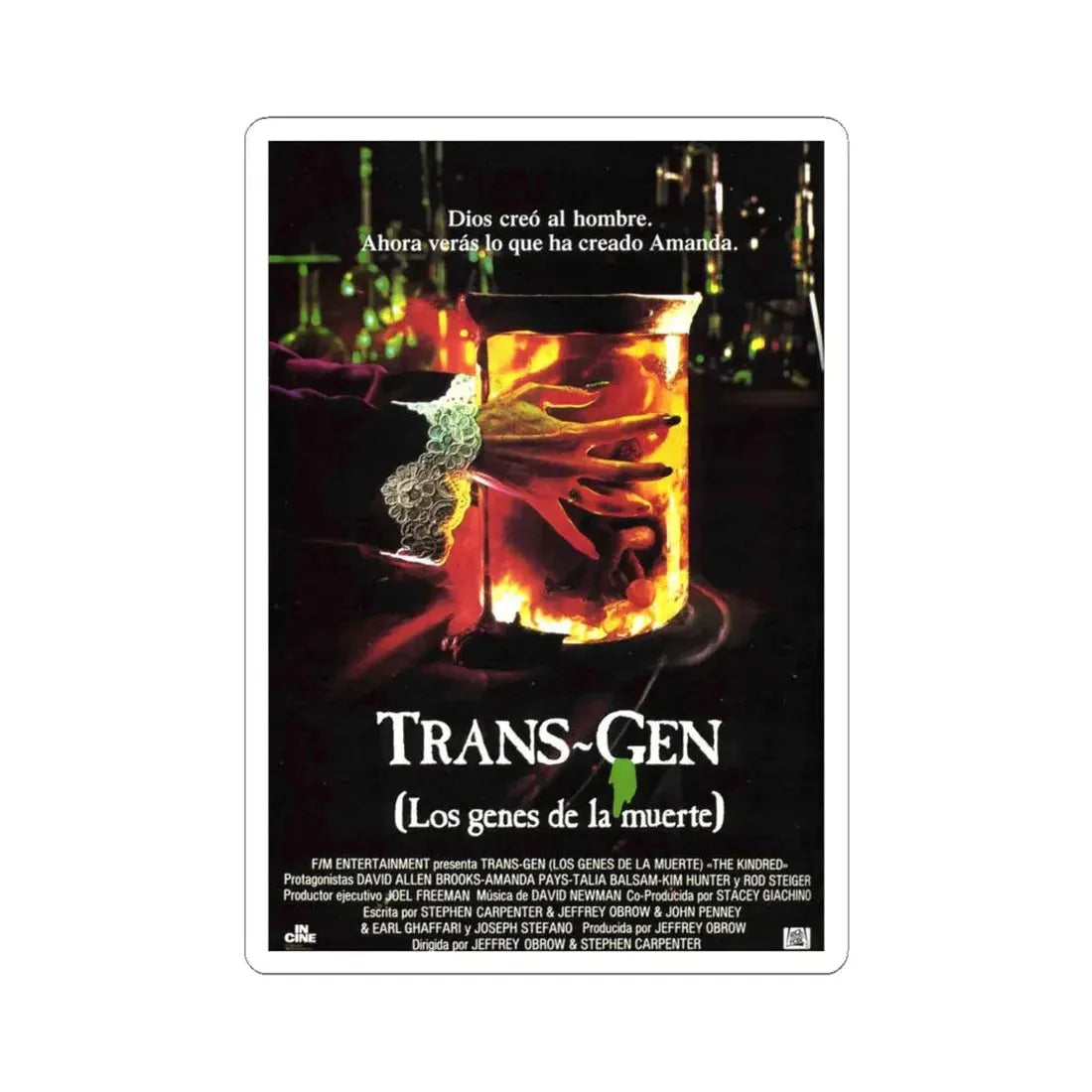 THE KINDRED (FRENCH) 1987 Movie Poster - STICKER Vinyl Kiss-Cut Decal 6 Inch White - The Sticker Space