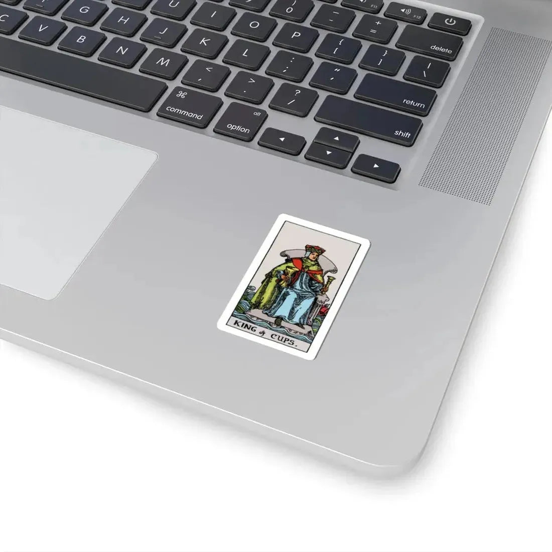 The King of Cups (Tarot Card) STICKER Vinyl Kiss-Cut Decal - The Sticker Space