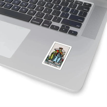 The King of Cups (Tarot Card) STICKER Vinyl Kiss-Cut Decal - The Sticker Space